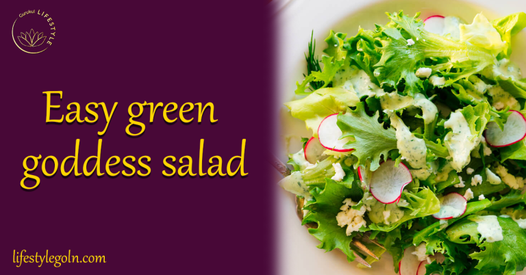 Easy green goddess salad