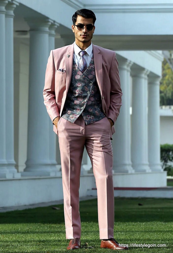 Types of Suits for Men: A Guide to Men’s Suit Styles 6 Notch lapel suit with double breasted vest