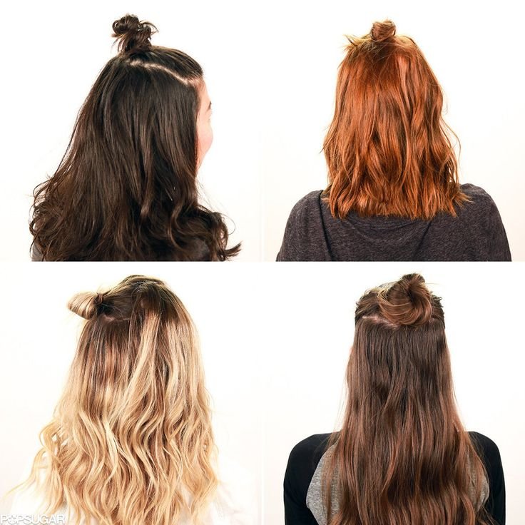 Easy half Bun | Hair Style 3 Easy half Bun 2 Easy half Bun | Hair Style
